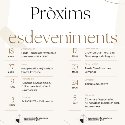 Pròxims esdeveniments